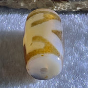 Natural Powerful Tibetan Old Oily Agate Patina Guiren Tairen Human Dzi Bead Totem Amulet Heavenly Master (Tian Zhu) 贵人天诛 4.55g 19.3 by 11.5mm - Huangs Jadeite and Jewelry Pte Ltd