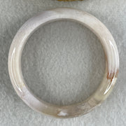 Natural Pink with Purple Flower Agate Set Bangle 146.60g Inner Diameter 57.0mm 14.0 by 7.8mm (Perfect) - Huangs Jadeite and Jewelry Pte Ltd