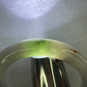 Type A Lavender with Green and Brownish Red Patches Bangle 68.81g 12.0 by 11.3 mm Internal Diameter 54.6 mm (External Line with Internal Lines) - Huangs Jadeite and Jewelry Pte Ltd