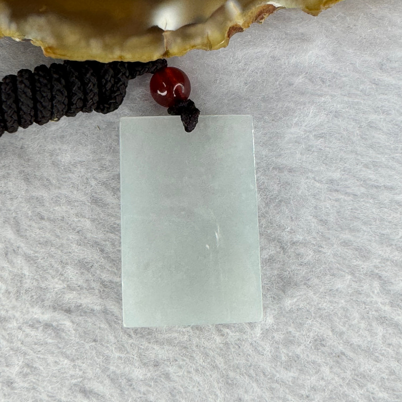 Type A Semi Icy Lavender Green Jadeite Pendent 12.18g 30.0 by 19.7 by 6.8 mm - Huangs Jadeite and Jewelry Pte Ltd