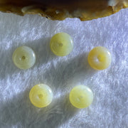 Natural Nephrite Ping An Kou Donut Set of 5 Total Weight 7.04g 11.9 by 5.2mm - Huangs Jadeite and Jewelry Pte Ltd