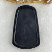 Type A Opaque to Partial Translucent Black Omphacite Jadeite Dragon Pendant 32.91g 66.0 by 42.2 by 9.5mm - Huangs Jadeite and Jewelry Pte Ltd