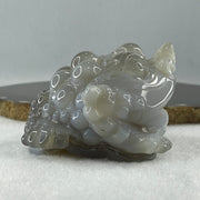 Natural White With Grey Wuji Agate 3 Legged Toast Display 275.5g 84.0 by 70.0 by 50.0mm - Huangs Jadeite and Jewelry Pte Ltd