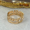 Cubic Zirconia Crystals in Sliver Rose Gold Colour Ring 2.79g 4.6 by 1.6 by 1.2mm - Huangs Jadeite and Jewelry Pte Ltd