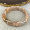 Natural Flower Agate Bangle 53.00g 15.8 by 8.4 mm Internal Diameter 57.3 mm - Huangs Jadeite and Jewelry Pte Ltd