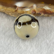 Natural Powerful Tibetan Old Oily Agate 3 Eyes Dzi Bead Heavenly Master (Tian Zhu) 三眼天诛 3.94g 14.2mm - Huangs Jadeite and Jewelry Pte Ltd