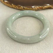 Type A Blueish Green Jadeite Bangle Internal Diameter 55.9mm 68.11g 11.4 by 10.8mm  (Slight Internal Lines) - Huangs Jadeite and Jewelry Pte Ltd
