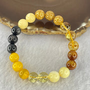 Prosperity Mixed Crystals and Acyclic Beads Bracelet 25.22g 17cm 10.3mm 20 Beads - Huangs Jadeite and Jewelry Pte Ltd