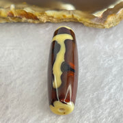 Natural Powerful Tibetan Old Oily Agate Guan Yin Dzi Bead Heavenly Master (Tian Zhu) 观音天珠 8.32g 37.7 by 11.6mm - Huangs Jadeite and Jewelry Pte Ltd