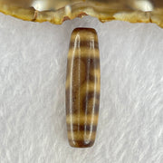 Natural Powerful Tibetan Old Oily Agate Double Nectar Vessel Dzi Bead Heavenly Master (Tian Zhu) 花蜜容器眼天珠 7.04g 38.0 by 10.9mm - Huangs Jadeite and Jewelry Pte Ltd