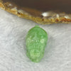 Type A Bright Green Jadeite Pixiu Pendent A货辣绿色翡翠貔貅牌 9.14g 23.8 by 15.6 by 13.4 mm - Huangs Jadeite and Jewelry Pte Ltd