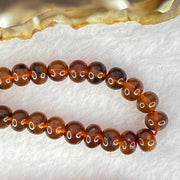 Natural Blood Red Amber Beads Necklace 天然血珀项链 16.14g 58cm 6.1mm 108 Beads - Huangs Jadeite and Jewelry Pte Ltd