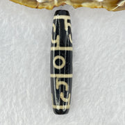 Natural Powerful Tibetan Old Oily Agate 3 Eyes Dzi Bead Heavenly Master (Tian Zhu) 三眼天诛 15.54g 59.1 by 13.1mm - Huangs Jadeite and Jewelry Pte Ltd