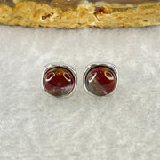 Good Grade Natural Auralite 23 S925 Silver Earrings 2.20g 8.0 by 4.0mm - Huangs Jadeite and Jewelry Pte Ltd