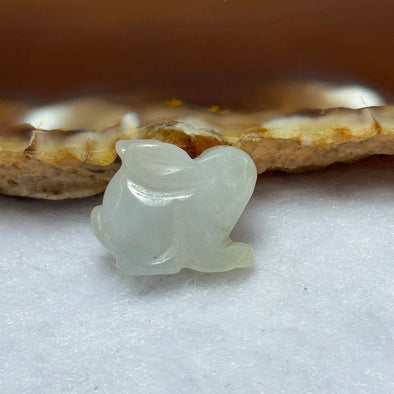 Type A Lavender Jadeite Rabbit Charm 3.29g 17.1 by 7.6 by 13.6mm