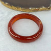 Natural Red Agate Bangle 天然红玛瑙手镯 40.39g 12.6 by 8.0mm Inner Diameter 61.8mm - Huangs Jadeite and Jewelry Pte Ltd