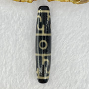 Natural Powerful Tibetan Old Oily Agate 3 Eyed Dharma Vajra Dzi Bead Heavenly Master (Tian Zhu) 三眼金刚杵天珠 13.78g 59.2 by 12.4mm - Huangs Jadeite and Jewelry Pte Ltd