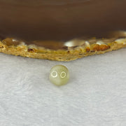 Type A Yellowish Green Jadeite Bead for Bracelet/Necklace/Earrings/Rings 1.61g 9.8mm - Huangs Jadeite and Jewelry Pte Ltd