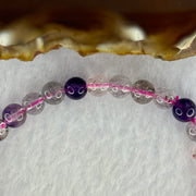 Natural Super 7 Beads Bracelet 9.67g 15.5cm 6.3mm 30 Beads - Huangs Jadeite and Jewelry Pte Ltd