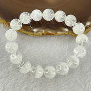 Natural White Phantom Quartz Beads Bracelet 44.82g 12.7mm 17 Beads - Huangs Jadeite and Jewelry Pte Ltd