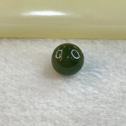 Type A Dark Green Jadeite Loose Bead for Bracelet/Necklace/Earrings/Rings 1.45g 9.4mm - Huangs Jadeite and Jewelry Pte Ltd