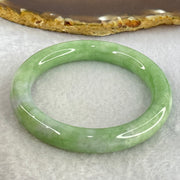 Type A Green with Lavender Jadeite Bangle Internal Diameter 53.8mm 50.57g 10.2 by 9.5mm (Very Slight Internal Line) - Huangs Jadeite and Jewelry Pte Ltd