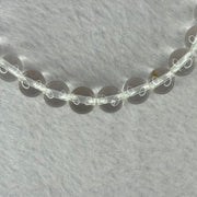Natural Clear Quartz Bracelet 天然白水晶手链 18.56g 16.5cm 8.4mm 24 Beads - Huangs Jadeite and Jewelry Pte Ltd