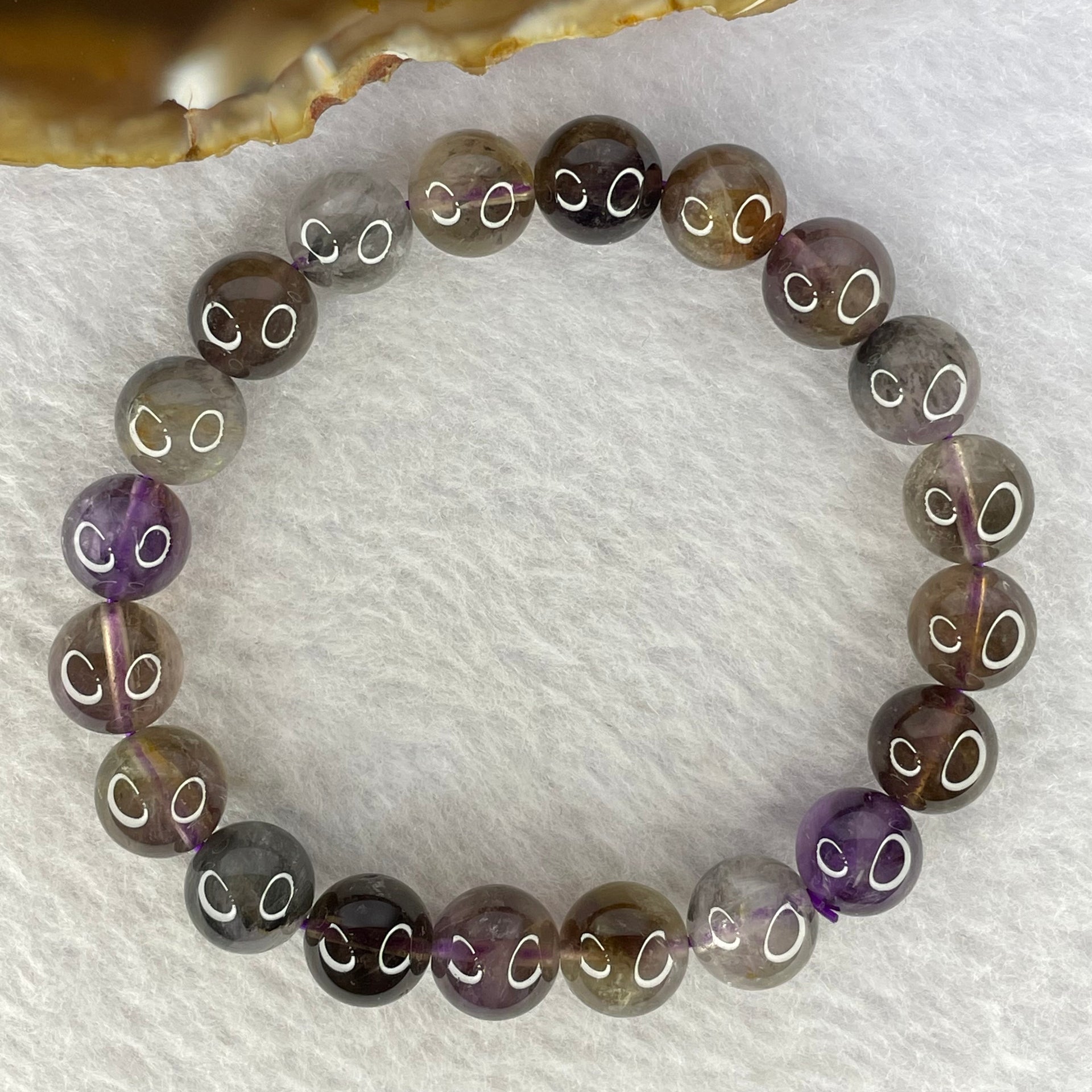 Natural Auralite Crystal Bracelet 极光手链 25.05g 9.9mm 20 Beads - Huangs Jadeite and Jewelry Pte Ltd