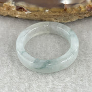 Natural Type A Semi-Icy Light Green Jadeite Ring | Full-Eternity Band (2.80g | US 7.6 / HK 16.8 | External Line) - Huangs Jadeite and Jewelry Pte Ltd