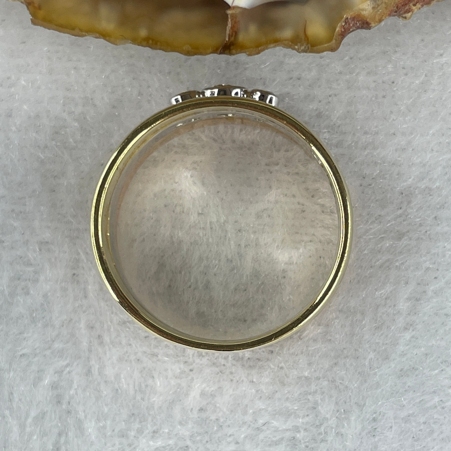 Natural Diamonds in 14K Rose and White Gold Ring Total Weight 6.53g US8 HK17.75 - Huangs Jadeite and Jewelry Pte Ltd