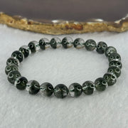 Very Good Grade Natural Green Phantom Quartz Beads Bracelet 18.44g 16.5cm 8.3mm 24 Beads - Huangs Jadeite and Jewelry Pte Ltd