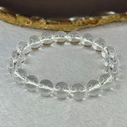Natural Clear Quartz Bracelet 天然白水晶手链 30.28g 17cm 10.6mm 19 Beads - Huangs Jadeite and Jewelry Pte Ltd