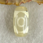 Natural Powerful Tibetan Old Oily Agate 3 Eyes Dzi Bead Heavenly Master (Tian Zhu) 三眼天诛 3.27g 19.8 by 10.6mm - Huangs Jadeite and Jewelry Pte Ltd