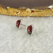 Good Grade Natural Auralite 23 S925 Silver Earrings 2.21g 7.8 by 3.5mm - Huangs Jadeite and Jewelry Pte Ltd