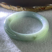 Type A Natural Light Green with Lavender Jadeite Bangle 43.74g Inner Diameter 51.0mm 9.5 by 9.5mm (Internal Lines) - Huangs Jadeite and Jewelry Pte Ltd