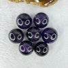 Natural Amethyst 7 Sphere Ball Set 138.27g 80.0 by 32.5mm Diameter 21.9mm x 7 pcs - Huangs Jadeite and Jewelry Pte Ltd
