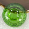 Green Bowl Luili Display 71.45g 60.7 by 35.3mm - Huangs Jadeite and Jewelry Pte Ltd