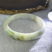 Type A Lavender and Green with Brown Patches Jadeite Bangle Internal Diameter 58.2mm 48.01g 12.3 by 7.6mm (Very Slight Internal Lines) - Huangs Jadeite and Jewelry Pte Ltd