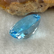 Natural Sky Blue Topaz Oval Shape 9.48ct 14.3 by 11.2 by 7.5mm - Huangs Jadeite and Jewelry Pte Ltd