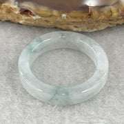 Natural Type A Semi-Icy Light Green Jadeite Ring | Full-Eternity Band (2.80g | US 7.6 / HK 16.8 | External Line) - Huangs Jadeite and Jewelry Pte Ltd