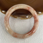 Natural Pinky Ferruginous Quartz Bangle 66.27g Inner Diameter 58.3mm 13.0 by 11.0mm (Slight External Rough) - Huangs Jadeite and Jewelry Pte Ltd