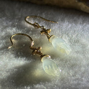 Type A HighIcy White Jade Jadeite Guan Yin’s Midas Touch 18k Rose Gold 1.58g 36.3 by 6.1 by 3.2mm - Huangs Jadeite and Jewelry Pte Ltd