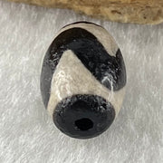 Natural Powerful Tibetan Old Oily Agate Tiger Tooth Daluo Dzi Bead Heavenly Master (Tian Zhu) 2.04g 14.1 by 10.0mm - Huangs Jadeite and Jewelry Pte Ltd