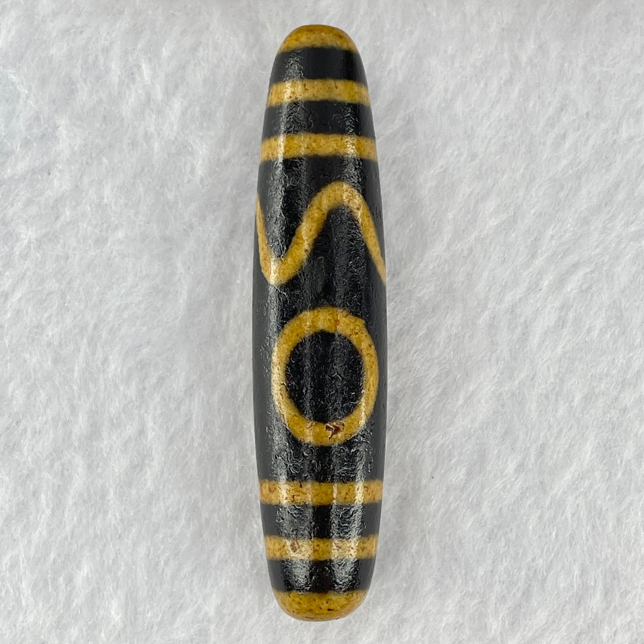 Natural Powerful Tibetan Agate 1 Eye Sky Door Long Dzi Bead Heavenly Master (Tian Zhu) 一眼天诛 15.00g 57.4 by 13.1mm - Huangs Jadeite and Jewelry Pte Ltd