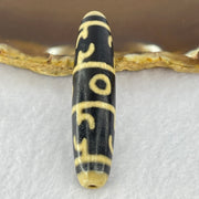 Natural Powerful Tibetan Old Oily Agate 3 Eyed Dharma Vajra Dzi Bead Heavenly Master (Tian Zhu) 三眼金刚杵天珠 15.29g 58.0 by 13.5mm - Huangs Jadeite and Jewelry Pte Ltd