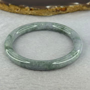 Type A Deep Lavender and Green Piao Hua Jadeite Bangle 34.03g Internal Diameter 55.8mm 8.0 by 8.0mm (Internal Line) - Huangs Jadeite and Jewelry Pte Ltd