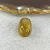 Good Grade Natural Golden Rutilated Quartz Crystal Lulu Tong Barrel 天然金顺发晶水晶露露通桶 4.52g 15.9 by 12.9mm - Huangs Jadeite and Jewelry Pte Ltd