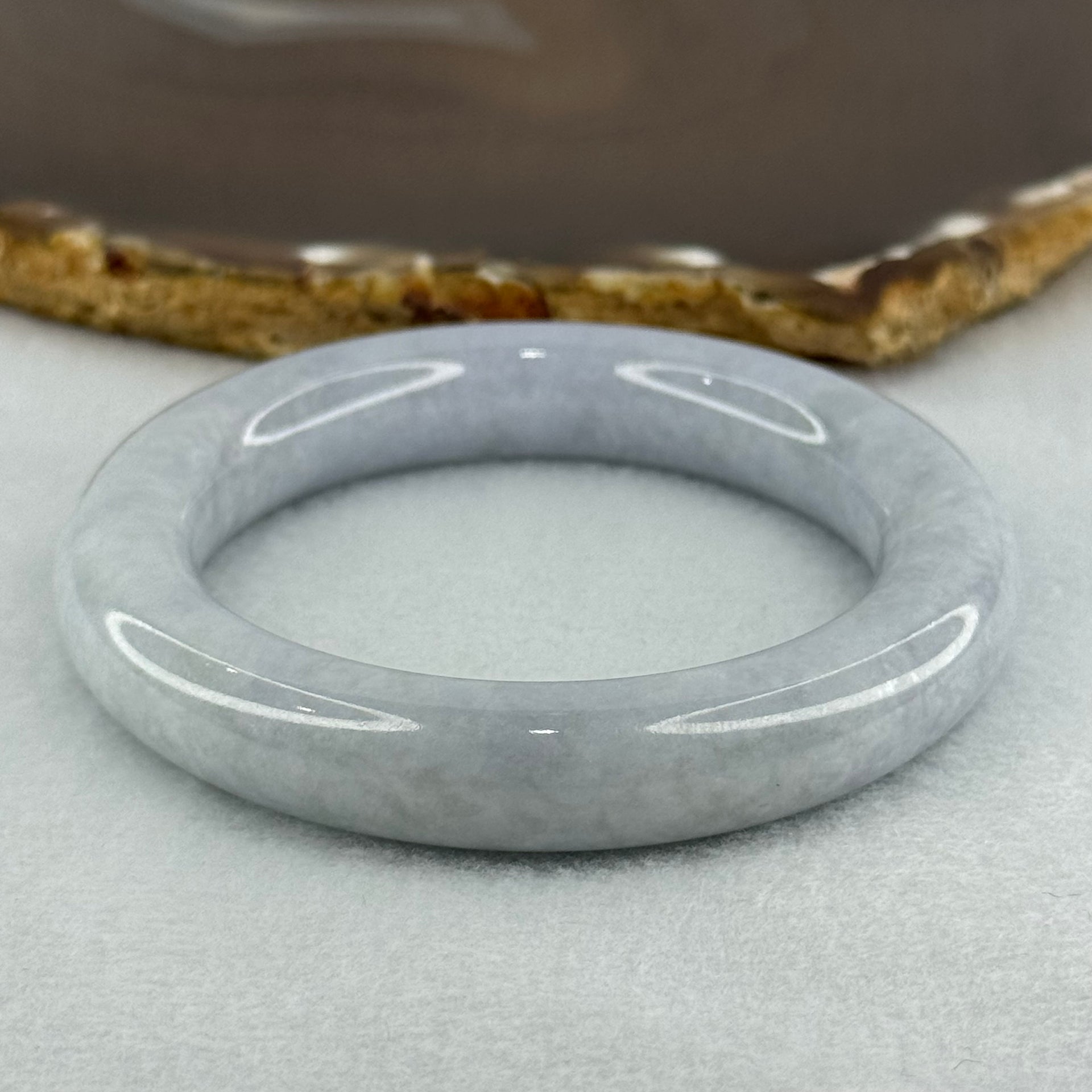 Type A Lavender Jadeite Bangle Internal Diameter 51.5mm 66.19g 11.8 by 10.8mm (Close to Perfect) - Huangs Jadeite and Jewelry Pte Ltd