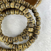 Natural Wild Vietnam Lu Qi Nan Agarwood Beads Necklace 31.70g 80cm 9.1mm 108 + 6 Beads - Huangs Jadeite and Jewelry Pte Ltd