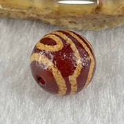 Natural Powerful Tibetan Old Oily Agate 2 Eye Dzi Bead Heavenly Master (Tian Zhu) 二眼天珠 1.42g 10.1 by 10.3mm - Huangs Jadeite and Jewelry Pte Ltd